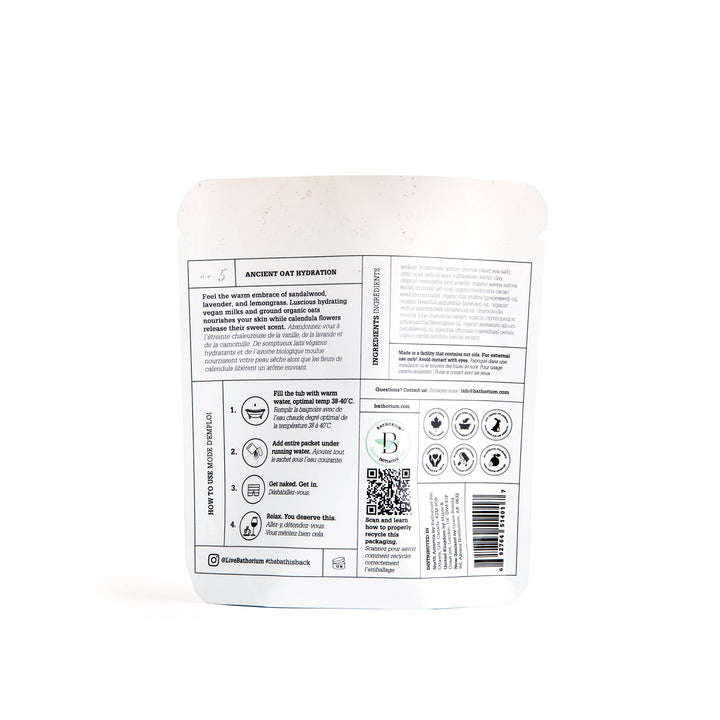 Bain moussant hydratant à l'avoine ancienne | Bathorium