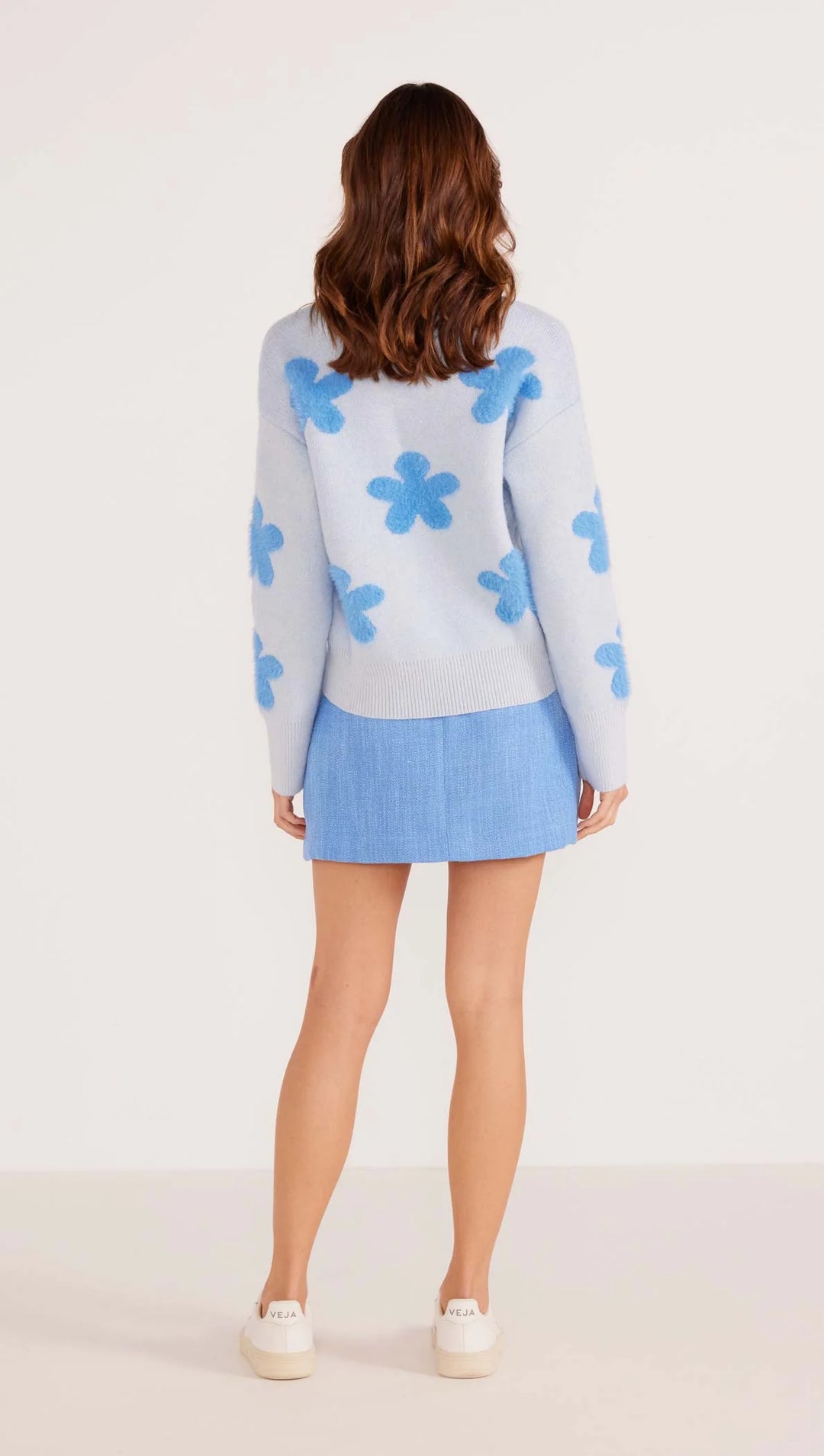 Daisy Fluffy Knit Sweater | Mink Pink