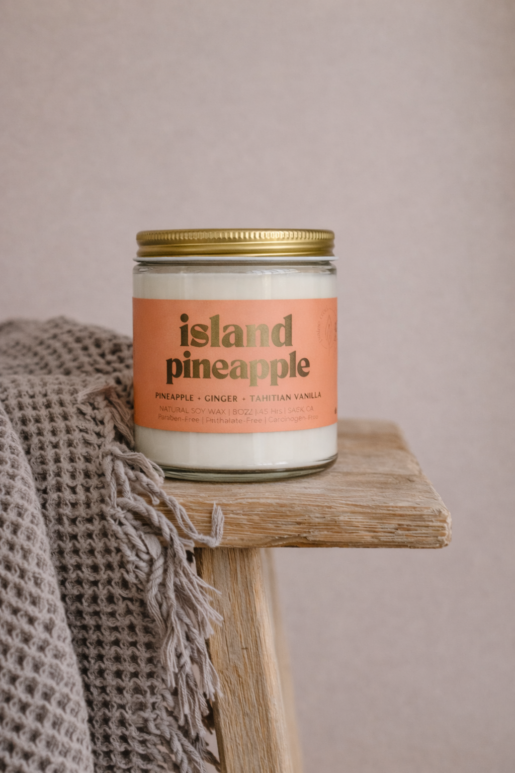 Island Pineapple Soy Candle | Prairie Creek Candles