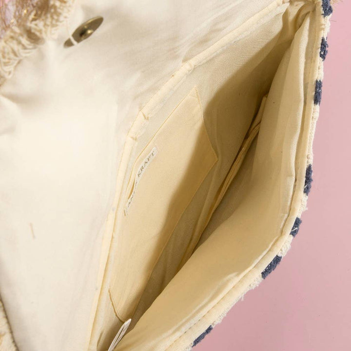 Beaded Fringe Trim Mandala Clutch Bag | Anarchy Street