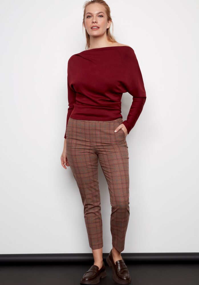 Amelia Spencer Plaid Techno Ankle Pant | ILTM