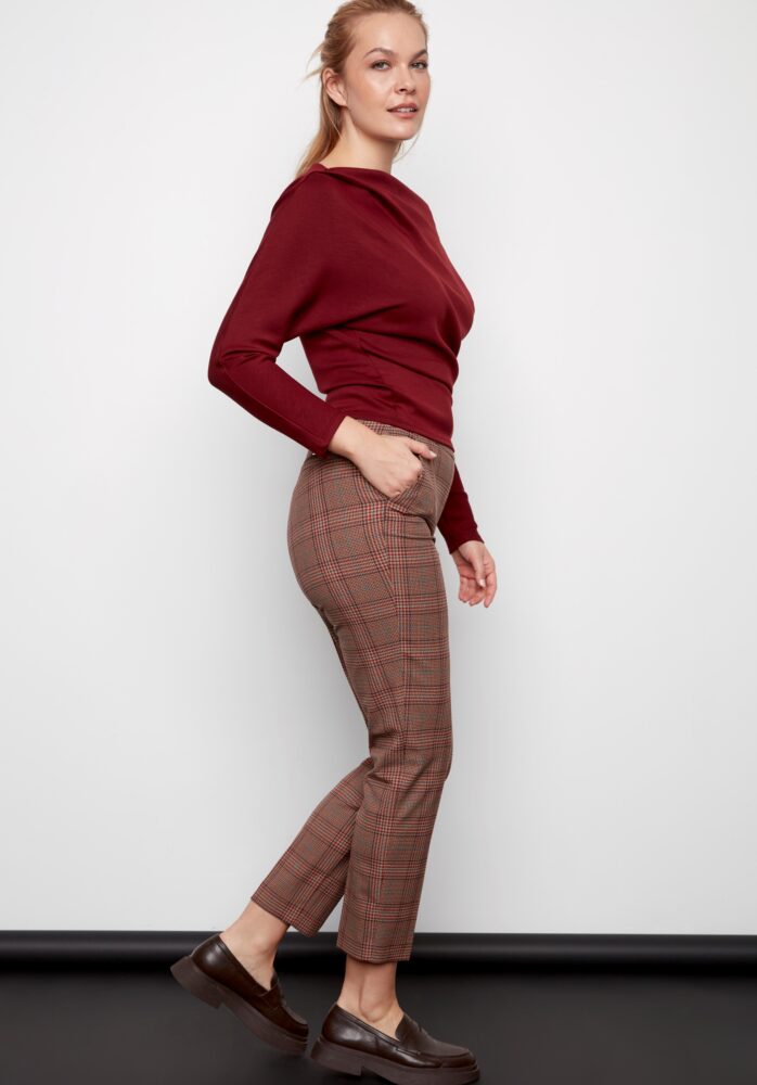 Amelia Spencer Plaid Techno Ankle Pant | ILTM