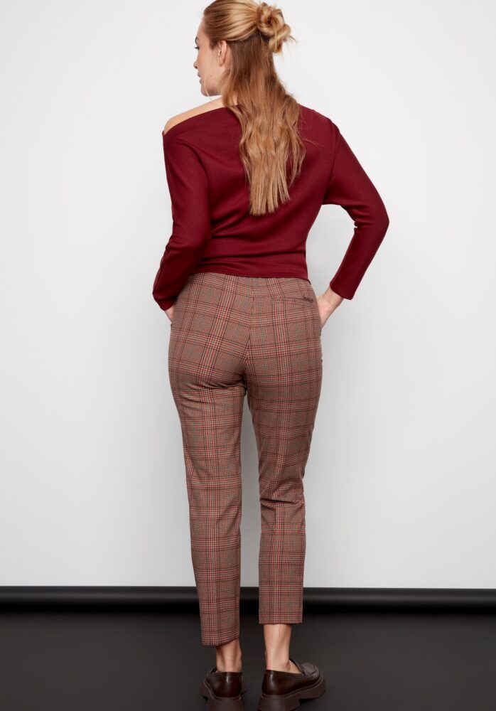 Amelia Spencer Plaid Techno Ankle Pant | ILTM