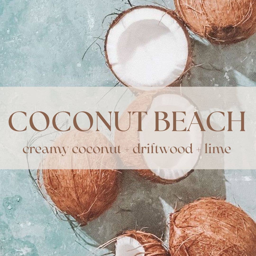 Coconut Beach Soy Candle | Prairie Creek Candles