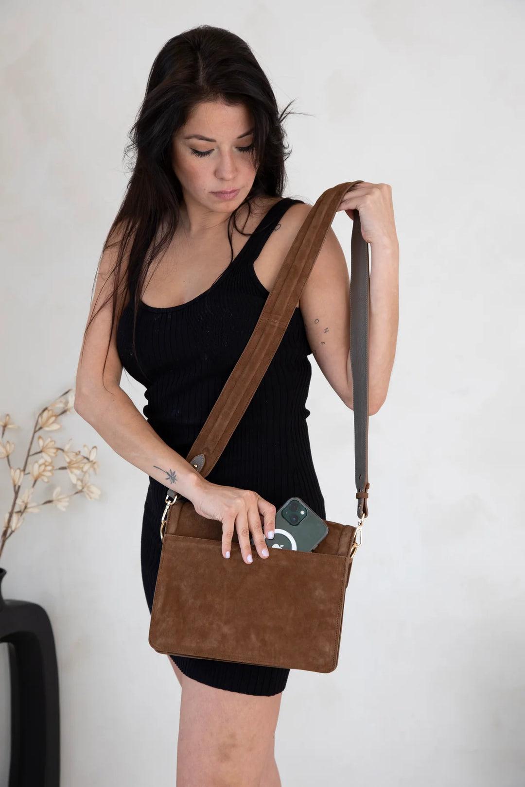 Luca Crossbody - Brown | Risa Vancouver