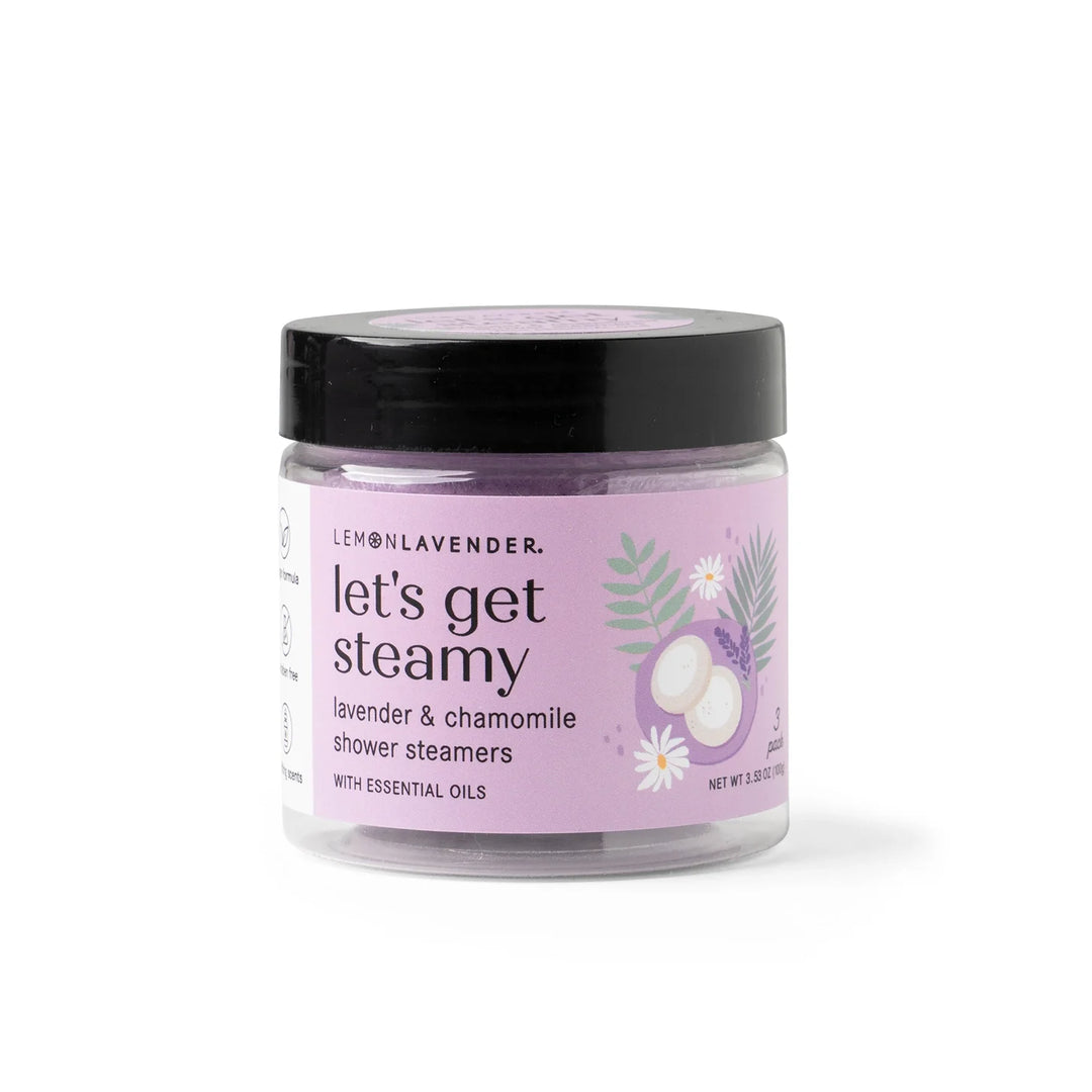 Let's Get Steamy 3 Pack Shower Bombs | Lemon Lavender