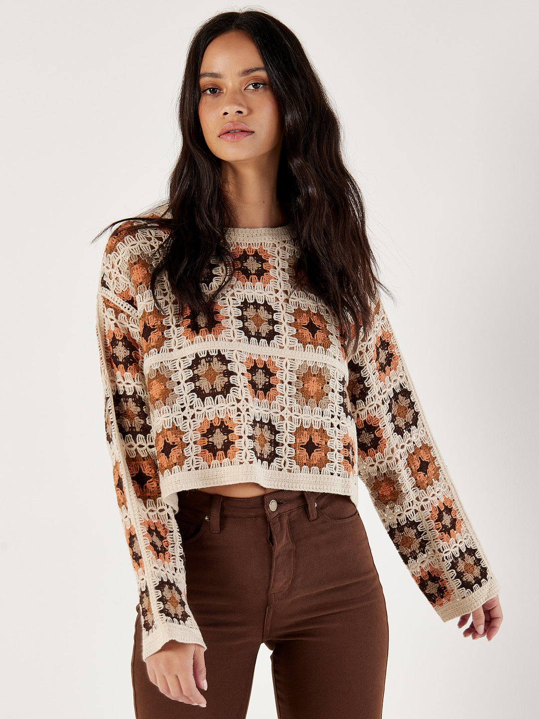 Crochet Sweater | Apricot