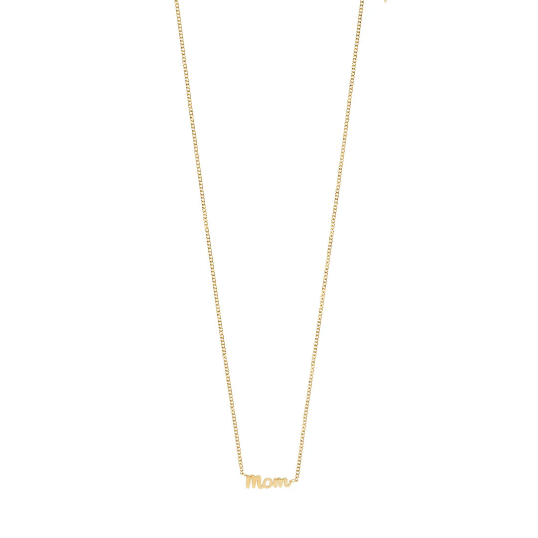 Mom Script Necklace - Gold | Pilgrim