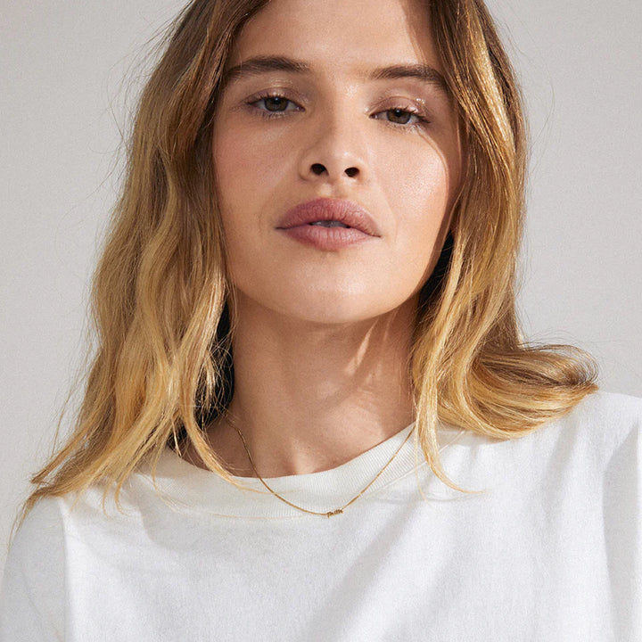 Faith Script Necklace - Gold | Pilgrim