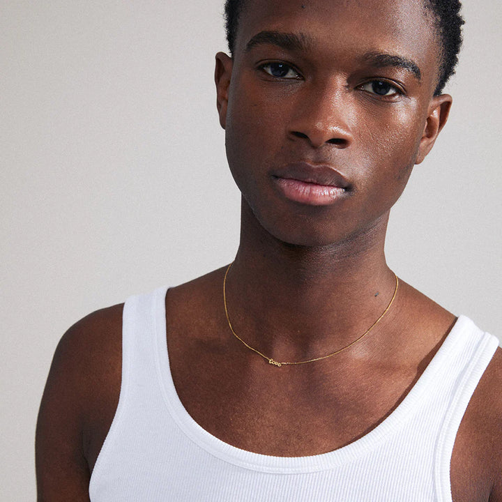 Love Script Necklace - Gold | Pilgrim