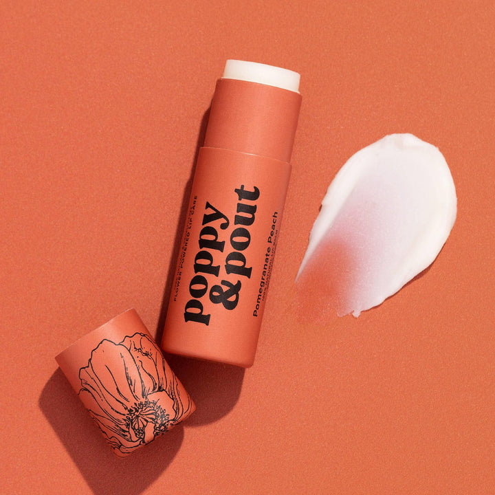 Pomegranate Peach Lip Balm | Poppy & Pout