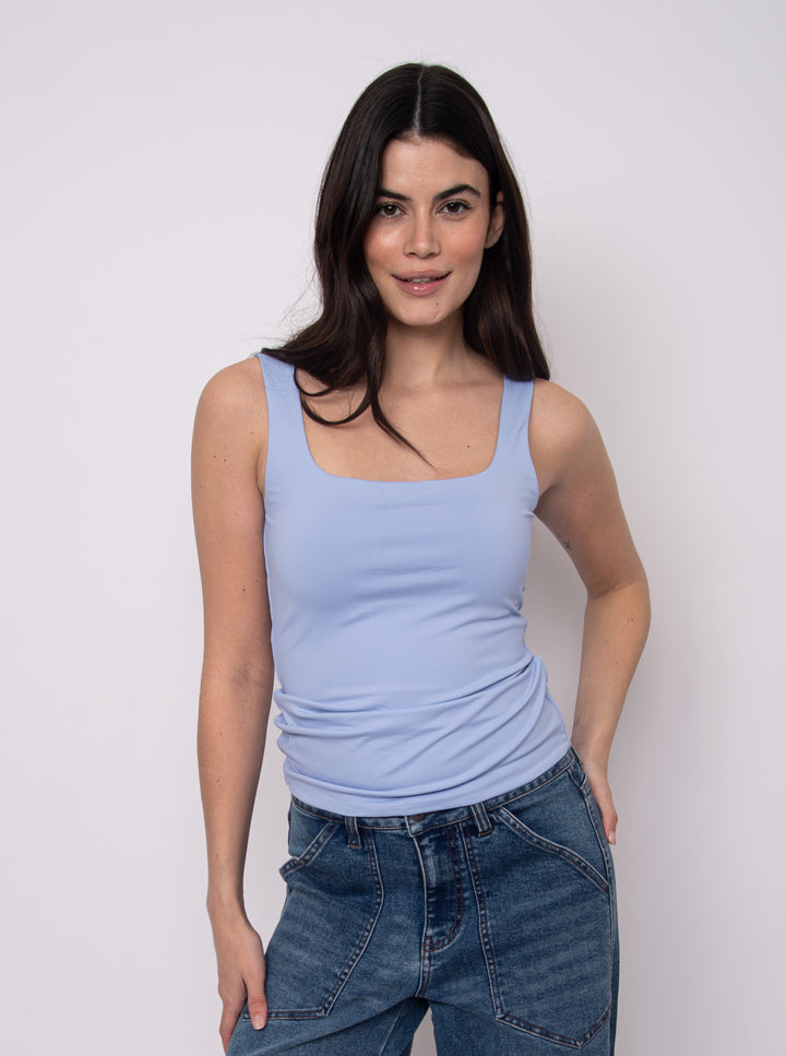 Tia Second Skin Tank in Perri Blue | RD Style