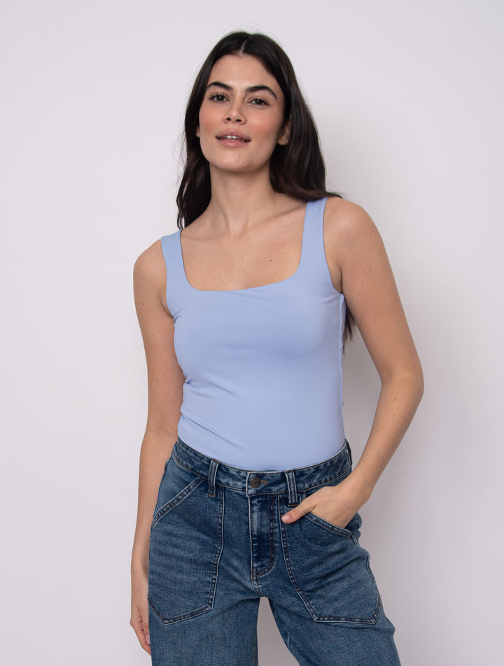 Tia Second Skin Tank in Perri Blue | RD Style