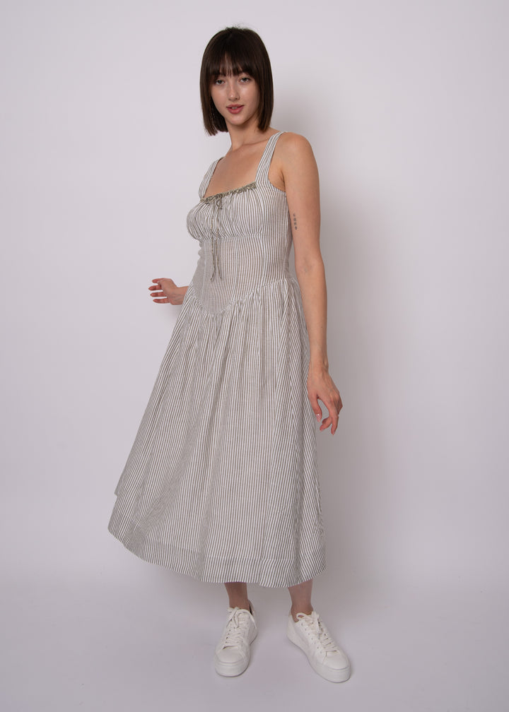 Belle Striped Midi Dress | RD Style