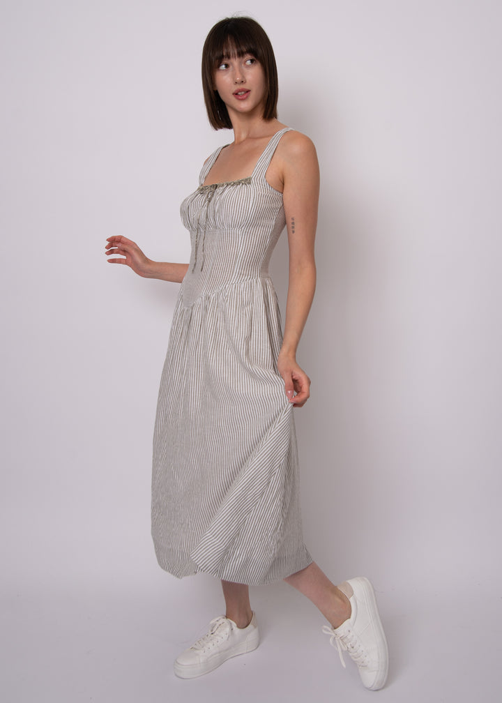 Belle Striped Midi Dress | RD Style