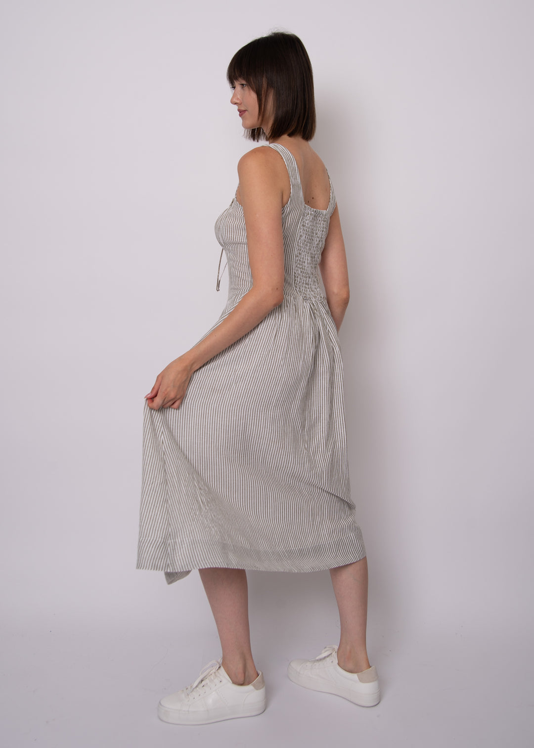 Belle Striped Midi Dress | RD Style