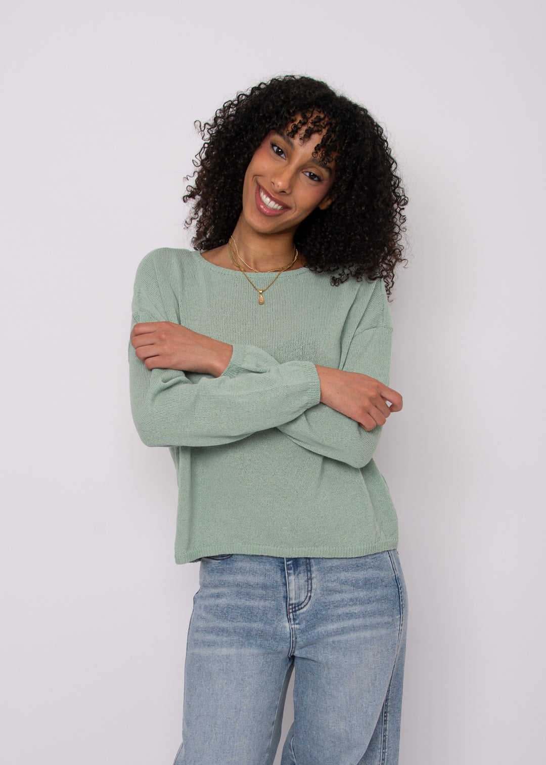 Walla Knit Top in Ivy Green | RD Style