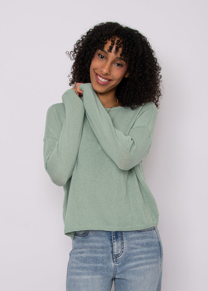 Walla Knit Top in Ivy Green | RD Style