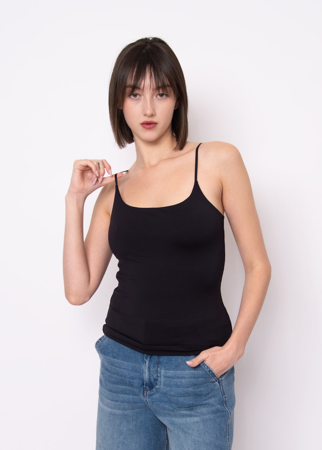 Perla Second Skin Cami in Black | RD Style