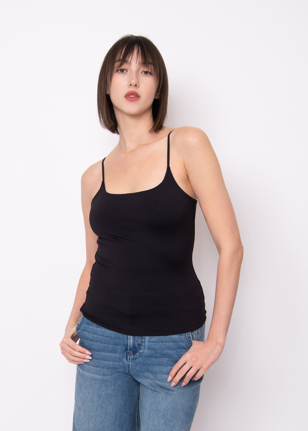 Perla Second Skin Cami in Black | RD Style
