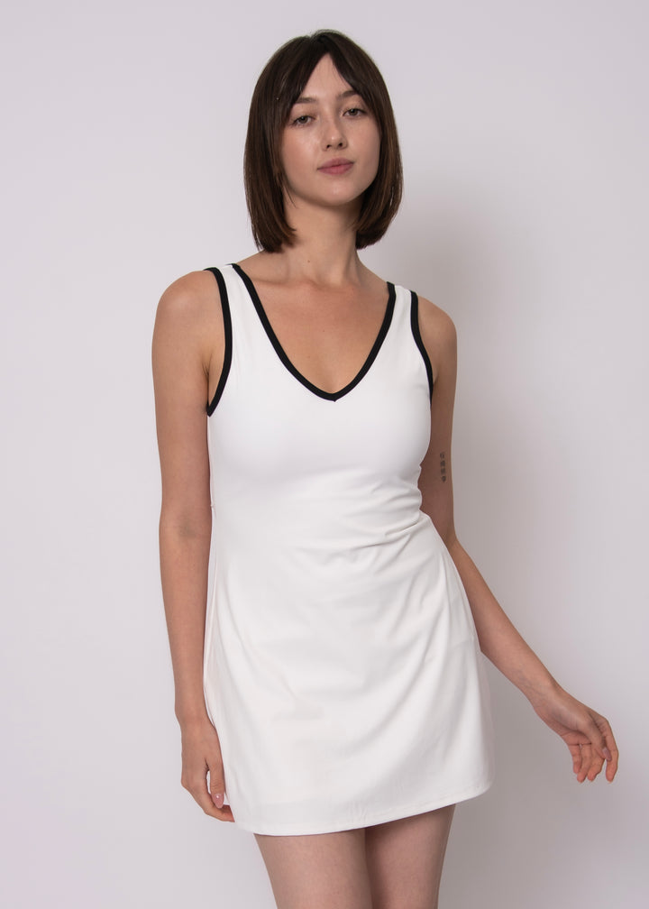 Matilda Second Skin V-Neck Sport Mini Dress | RD Style