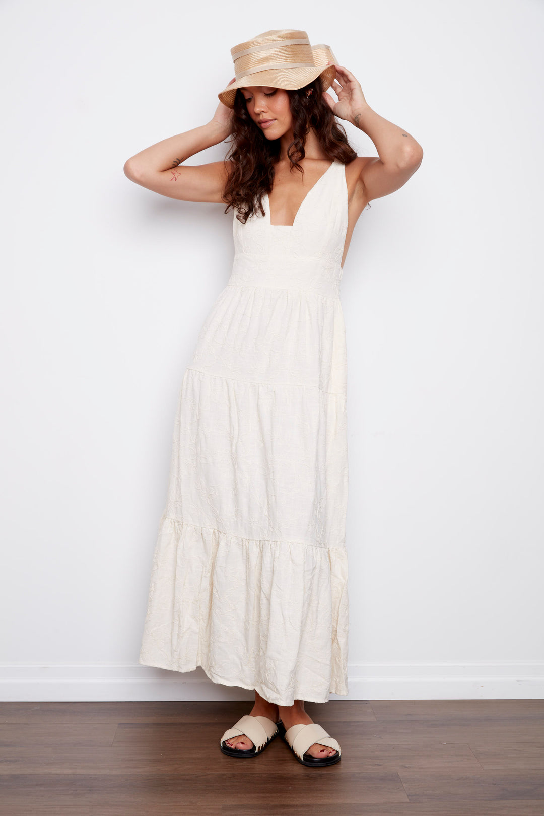 Rosalia Embroidered Maxi Dress | RD Style