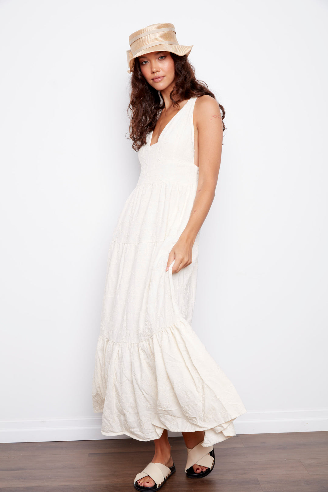 Rosalia Embroidered Maxi Dress | RD Style