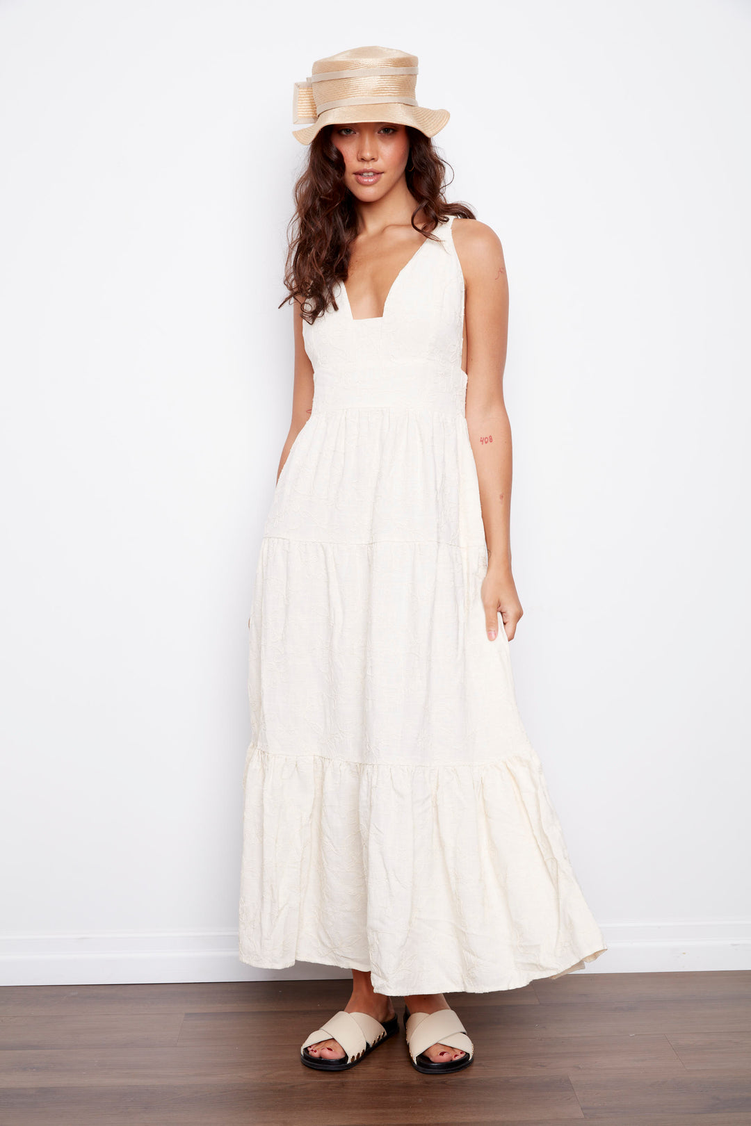 Rosalia Embroidered Maxi Dress | RD Style