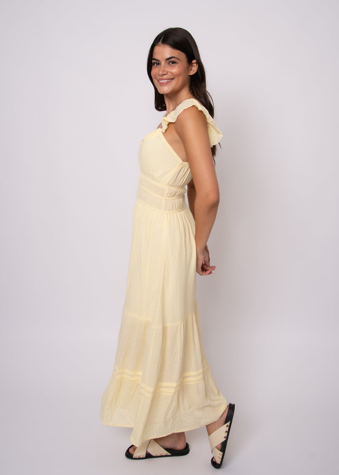Aerie Ruffle Sunlit Maxi Dress | RD Style