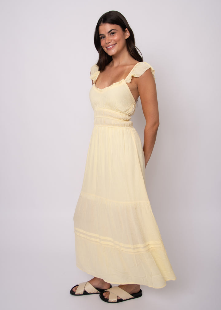 Aerie Ruffle Sunlit Maxi Dress | RD Style