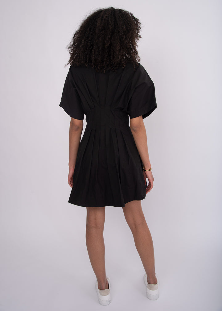 Lorine Poplin Mini Shirt Dress | RD Style
