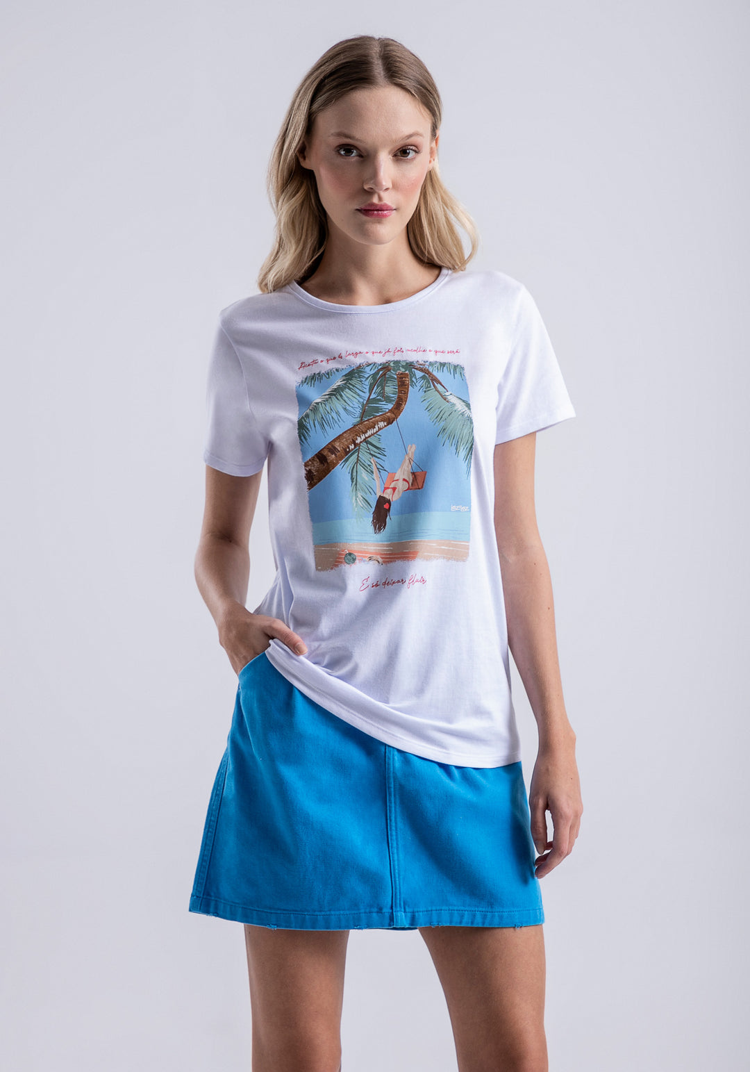 Vacation Vibes Graphic Tee - White | Lez A Lez - Clearance