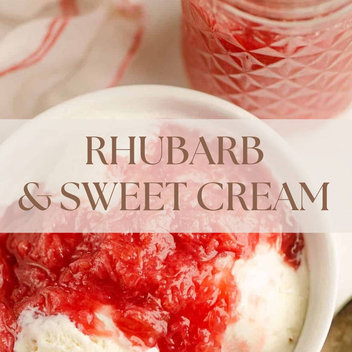 Rhubarb & Sweet Cream Soy Candle | Prairie Creek Candles