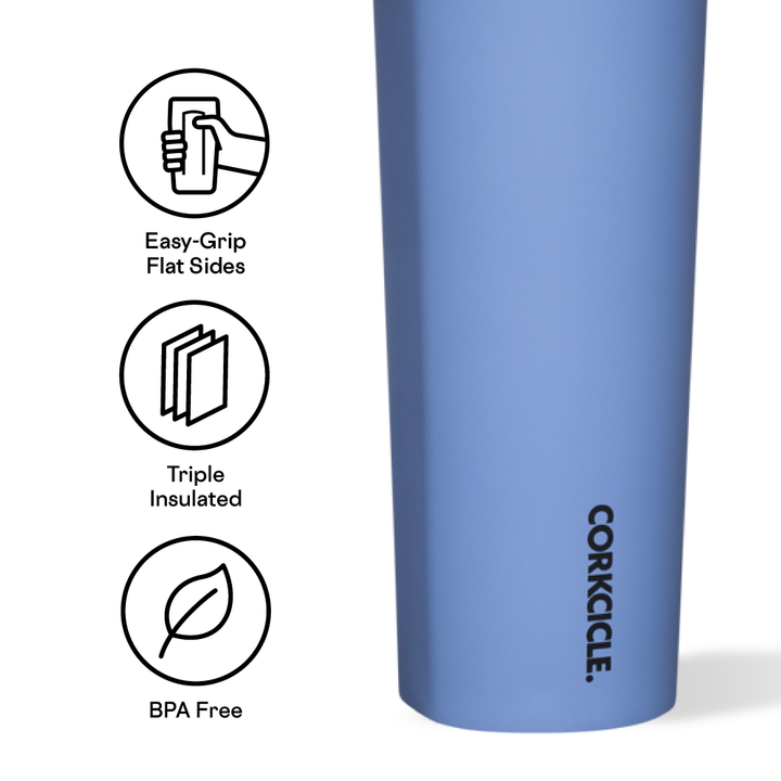 20oz sport canteen by corkcicle. Periwinkle colour and insulated. Jolie folie boutique. Summer23