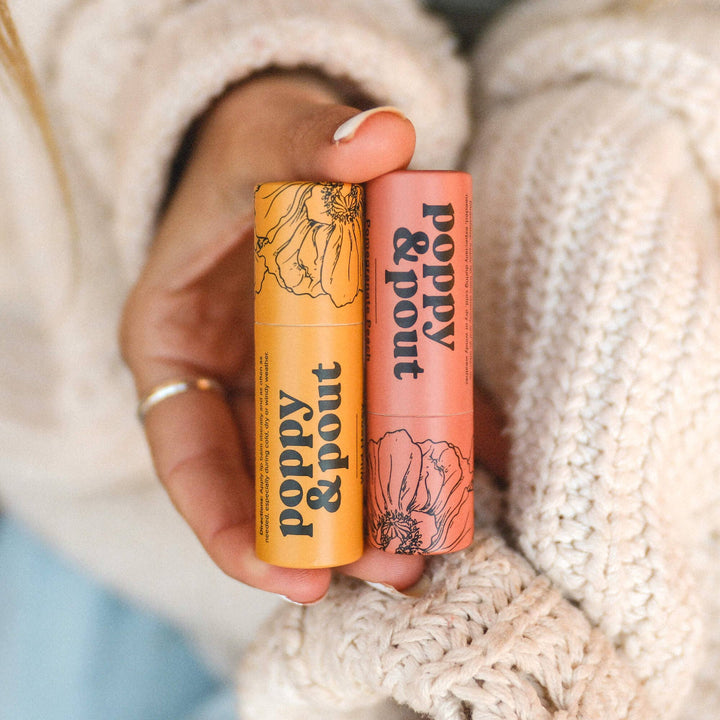 Pomegranate Peach Lip Balm | Poppy & Pout