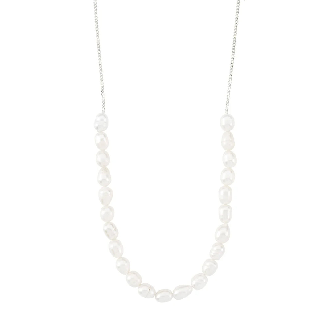 Berthe Pearl Necklace - Silver | Pilgrim