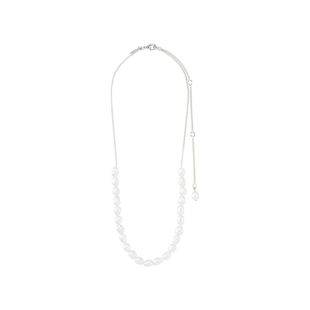 Berthe Pearl Necklace - Silver | Pilgrim