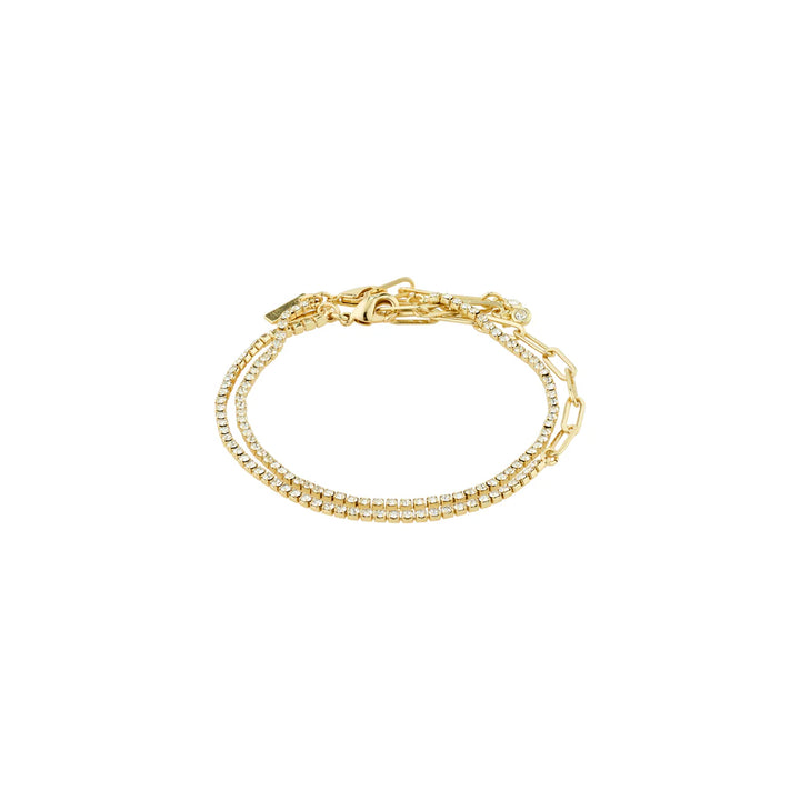 Rowan Crystal Bracelet - Gold | Pilgrim