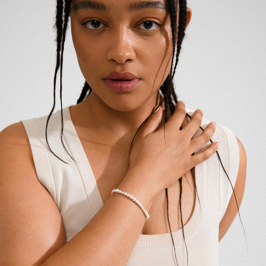 ELLIANA Pearl Bracelet in Gold | Pilgrim