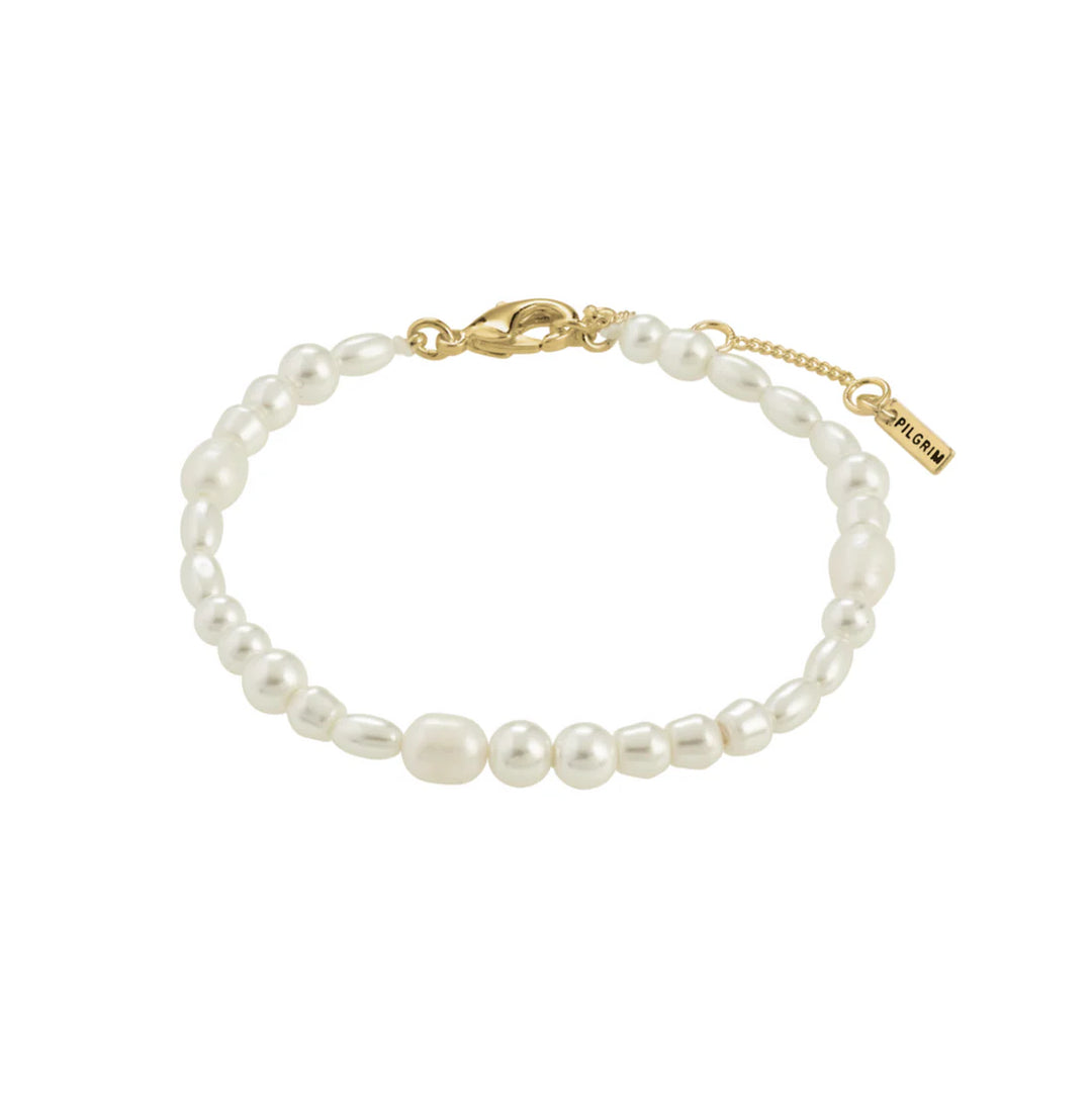 ELLIANA Pearl Bracelet in Gold | Pilgrim