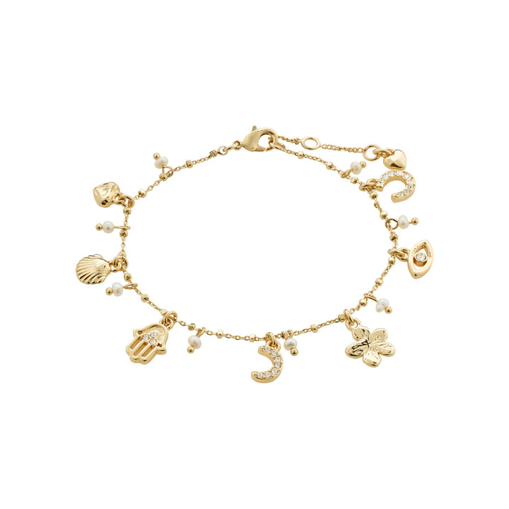 Prucence Charm Bracelet - Gold | Pilgrim