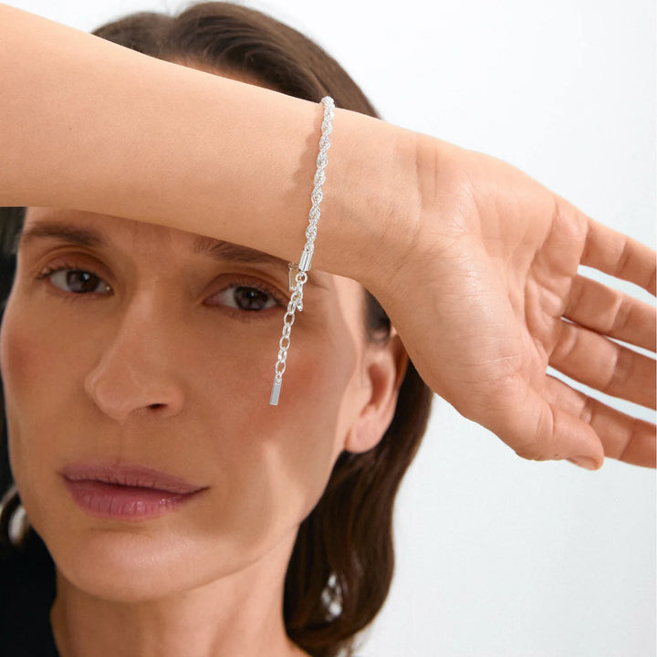 PAM Twisted Rope Chain Bracelet in Silver | Pilgrim
