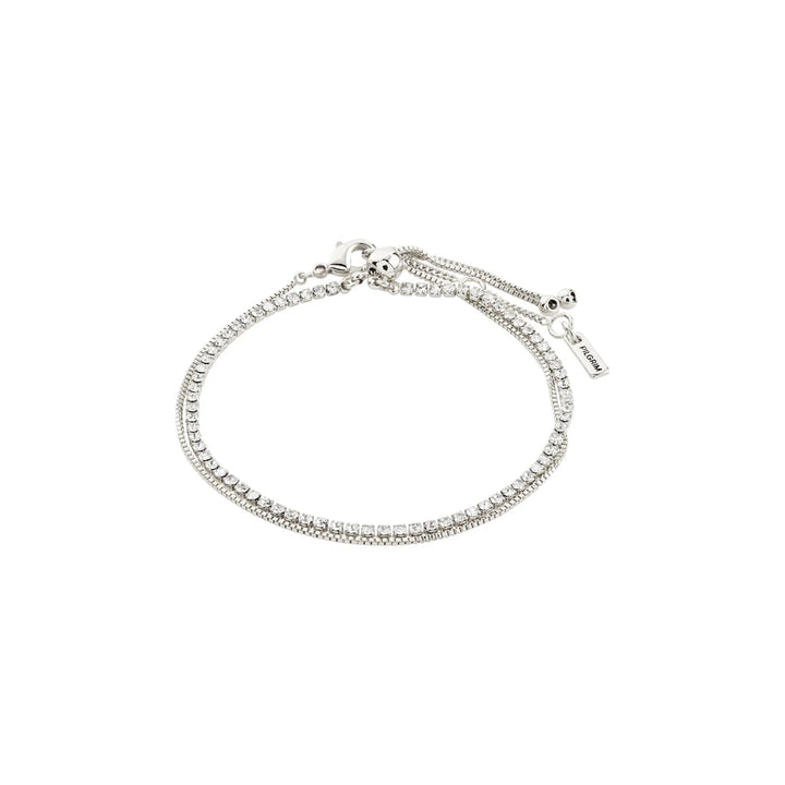 Mille Crystal Bracelet 2-in-1 Set - Silver | Pilgrim