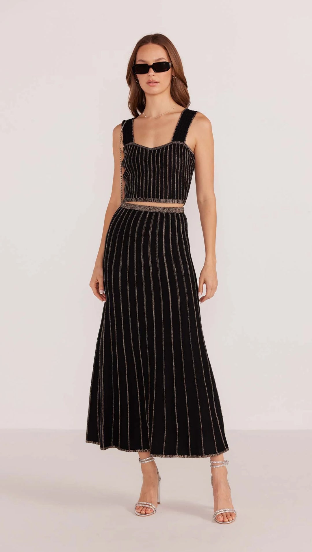 Celia Lurex Stripe Crop Top | MinkPink