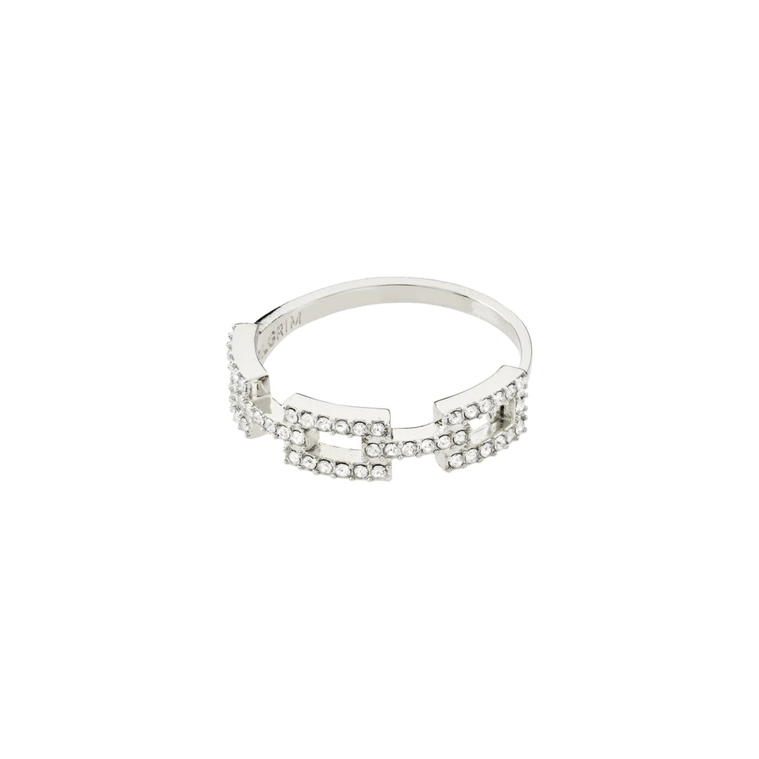 Coby Recycled Crystal Ring - Silver | Pilgrim