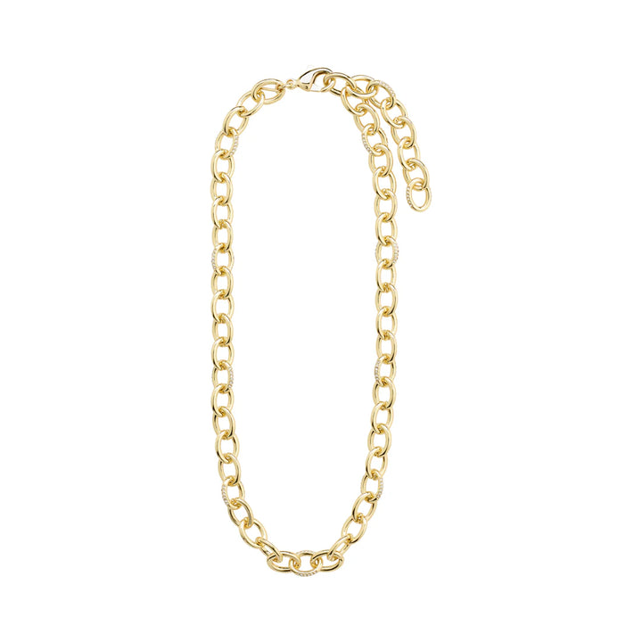 Amiri Crystal Chain Necklace - Gold | Pilgrim