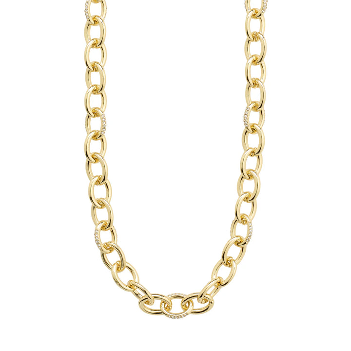 Amiri Crystal Chain Necklace - Gold | Pilgrim