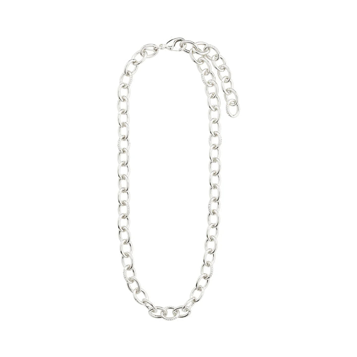 Amiri Crystal Chain Necklace - Silver | Pilgrim