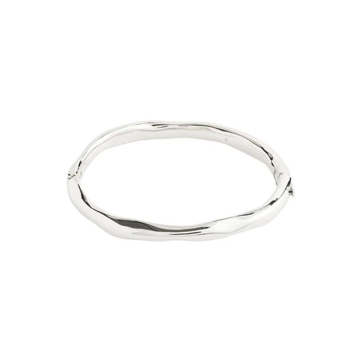 HARRISON Wavy Bangle in Silver | Pilgrim