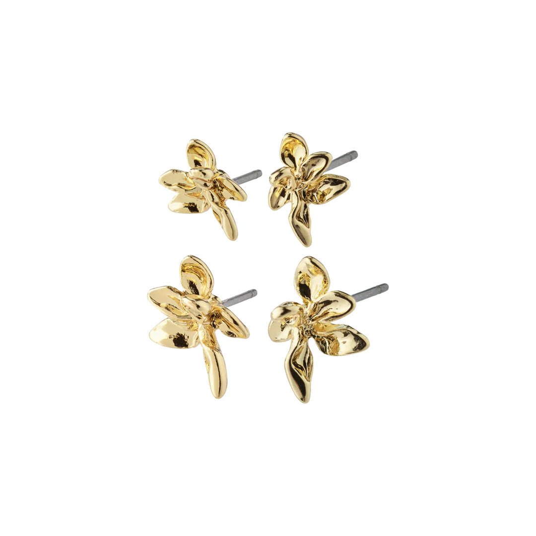 Riko Recycled Earring Set - Gold | Pilgrim